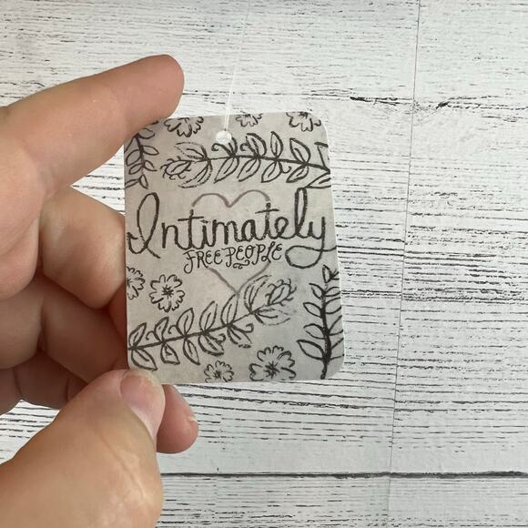 Free People NWT Yellow and Black Flocked Triangle Bralette Size S - Picture 5 of 7